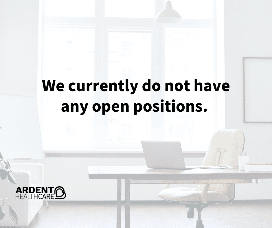 No open positions